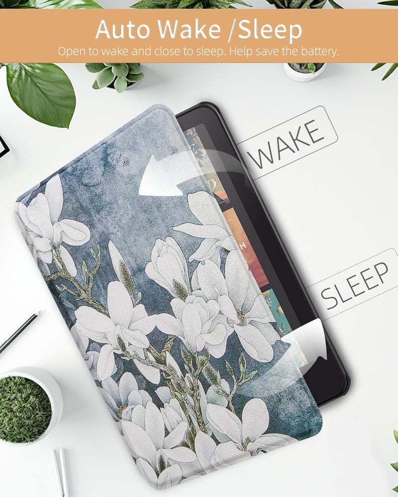 WALNEW Case for 7" All-New Kindle Paperwhite 12th Gen 2024 and Kindle Colorsoft Signature Edition, Premium PU Leather Protective Cover for Kindle Paperwhite with Auto Wake/Sleep - Image 4